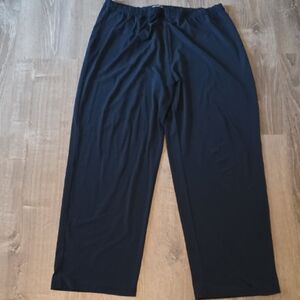 Dark Blue Lady Wide Leg Pull On Pant